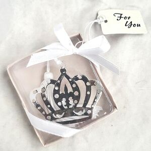 B&N Royal Crown with White Tassel  Bookmark